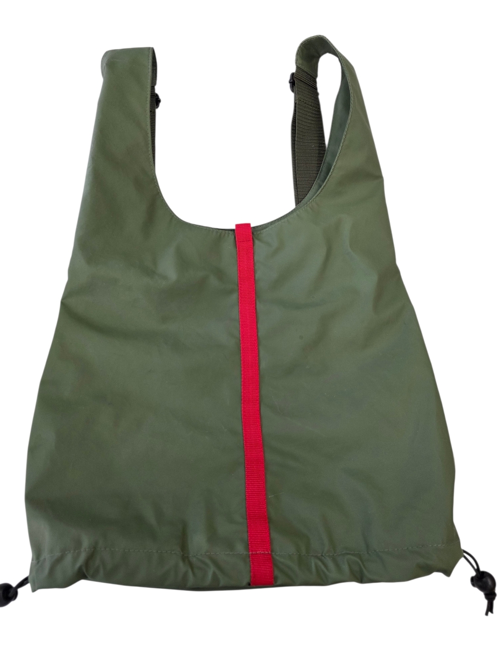 Hugo Boss Olive Green Nylon  with Red Accent Backpack bag